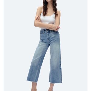 Bayeas Wide-Leg High-Rise Raw Hem Jeans Size 29 Nordstrom